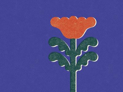 banner with flower
