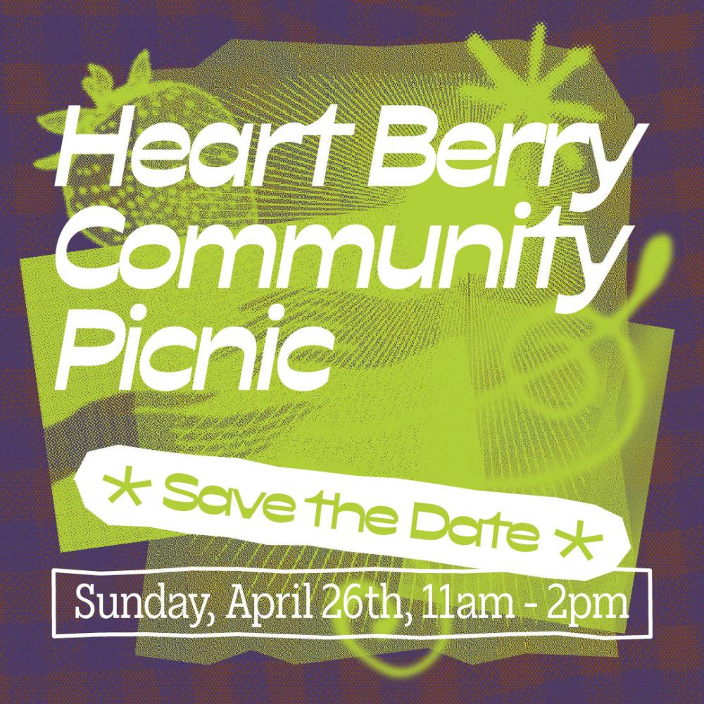 Heart Berry Community Picnic Graphic